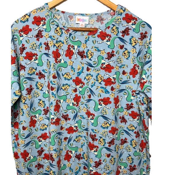 NWT XS DISNEY LITTLE MERMAID & FLOUNDER TUNIC, LuLaRoe Irma - Picture 4 of 7